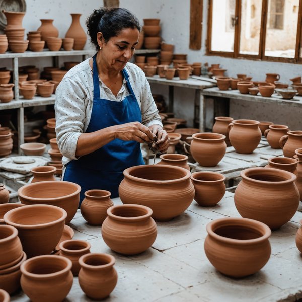 Où participer à un atelier de fabrication de poterie en Tunisie?